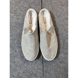Keds Kickback WF66677 Womens US 8.5 Sneakers Gray Canvas Slip On Casual Shoes
